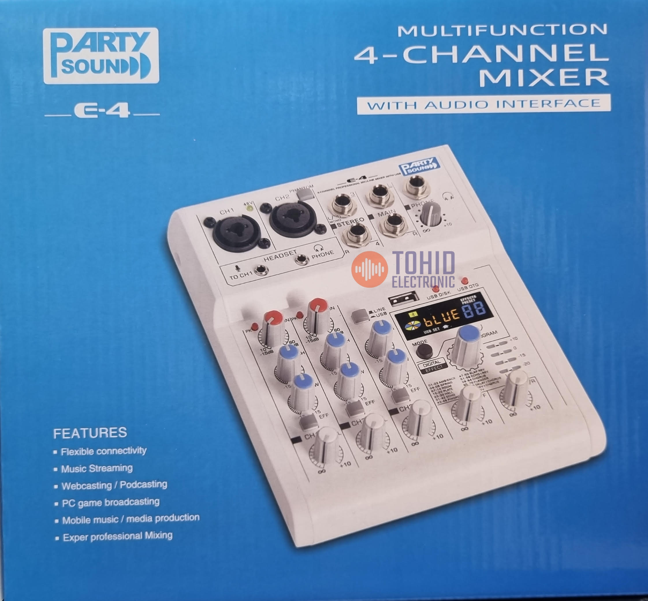 میکسر 4 کانال پارتی ساند Partysound E4