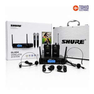 میکروفون بیسیم دو یقه‌ای شورShure Glx4 های کپی