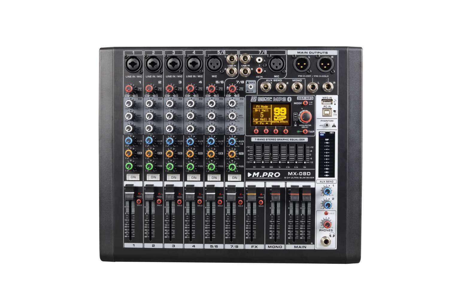 میکسر ام پرو مدل M.PRO MX_08D افکت دایناکورد (ارسال رایگان)